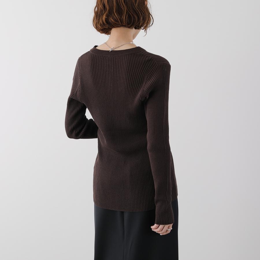 YENN イエン カーディガン COTTON RIB CARDIGAN Y251-91013 レディース