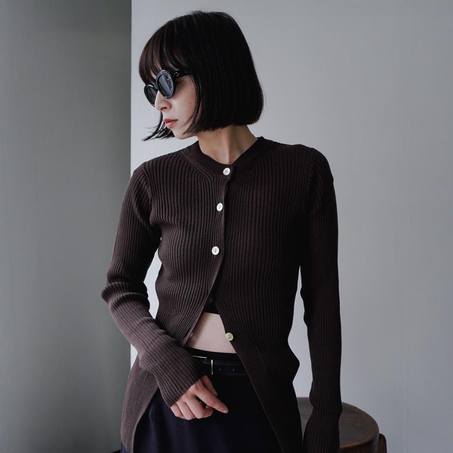 YENN イエン カーディガン COTTON RIB CARDIGAN Y251-91013 レディース