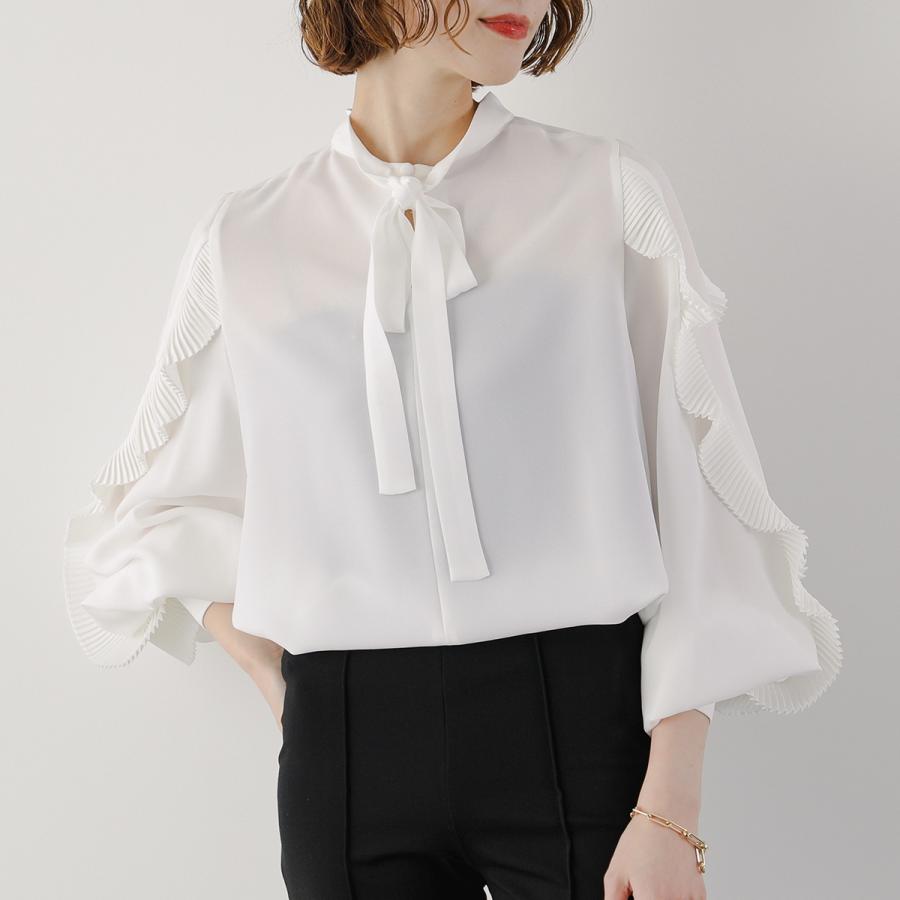 anana（アナナ） ブラウス a51-033 レディース 袖プリーツデザイン