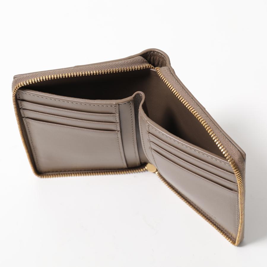 BOTTEGA VENETA 財布　2つ折り　コンパクト　ブラウン　ケース ボッテガヴェネタ BOTTEGA VENETA 財布 二つ折り財布 折りたたみ財布