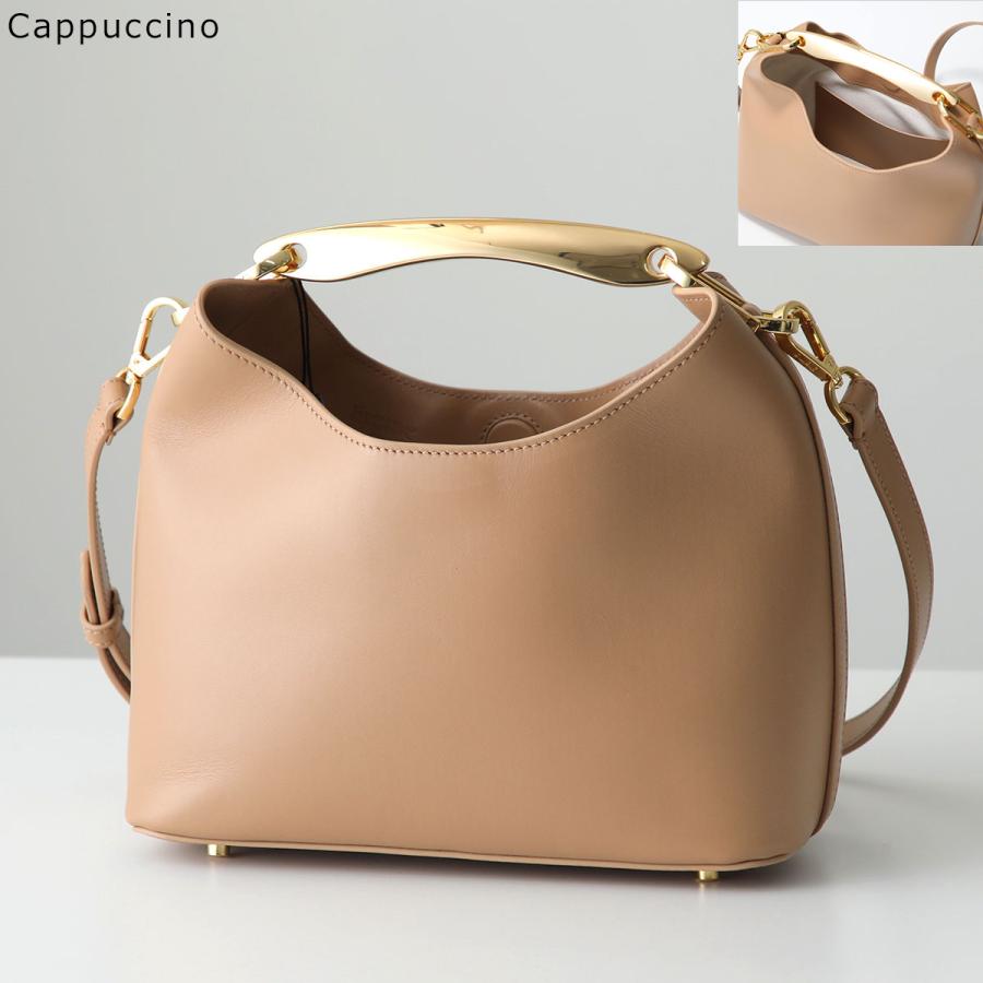 Ellemeエレメ ハンドバッグ ピンクベージュ 合成皮革 ショルダーバッグ Trousse Pebbled Leather Taupe - Designer Leather Handbag - Elleme