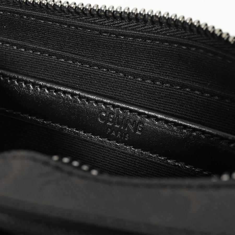 美品 CELINE セリーヌ スモール メッセンジャー 113942EVJ ショルダーバッグ PVCコーティングキャンバス ブラック ユニセックス【中古】【送料無料】 CELINE（セリーヌ） ショルダーバッグ SMALL MESSENGER スモール