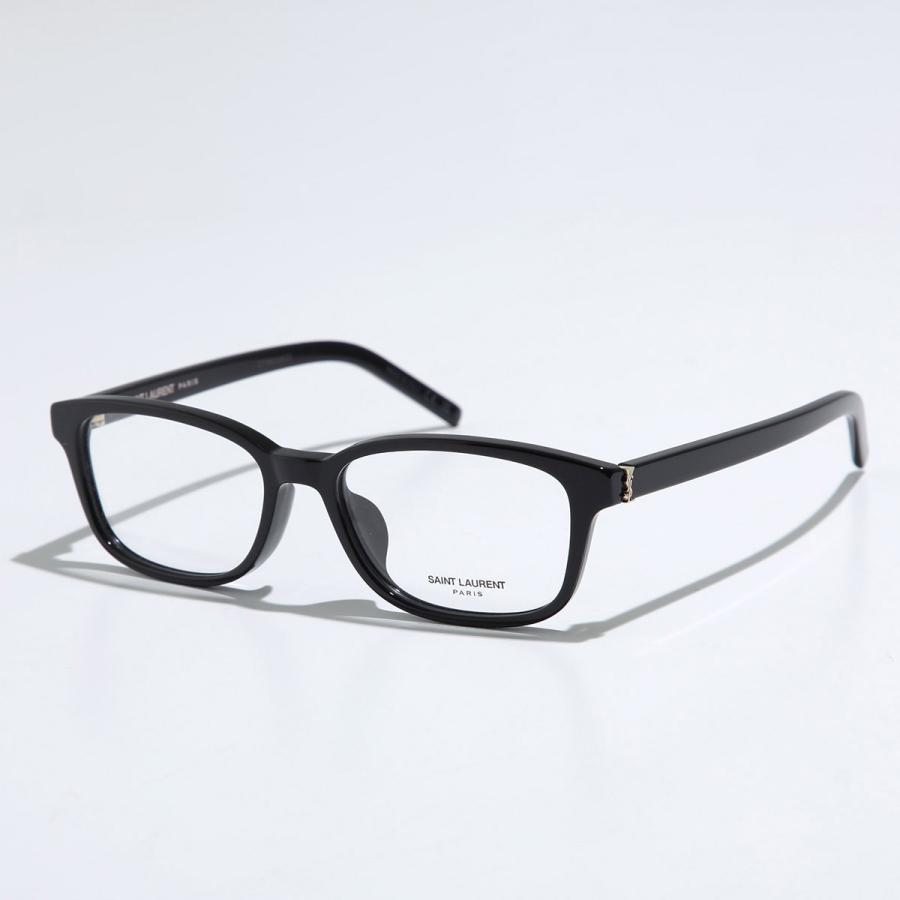 SAINT LAURENT サンローラン メガネ SL M151/J レディース スクエア型 フルリム セルフレーム メタルロゴ 黒縁 めがね 眼鏡 アイウェア 001/BLACKBLACK_9