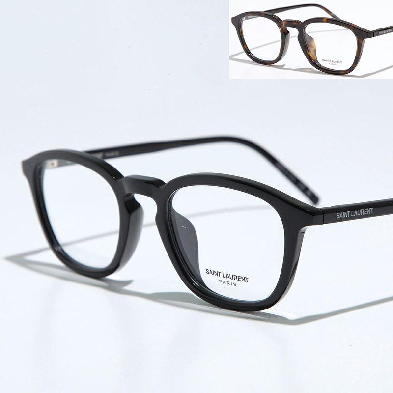 SAINT LAURENT 黒縁メガネ SAINT LAURENT サンローラン メガネ SL 793/J メンズ ウェリントン型