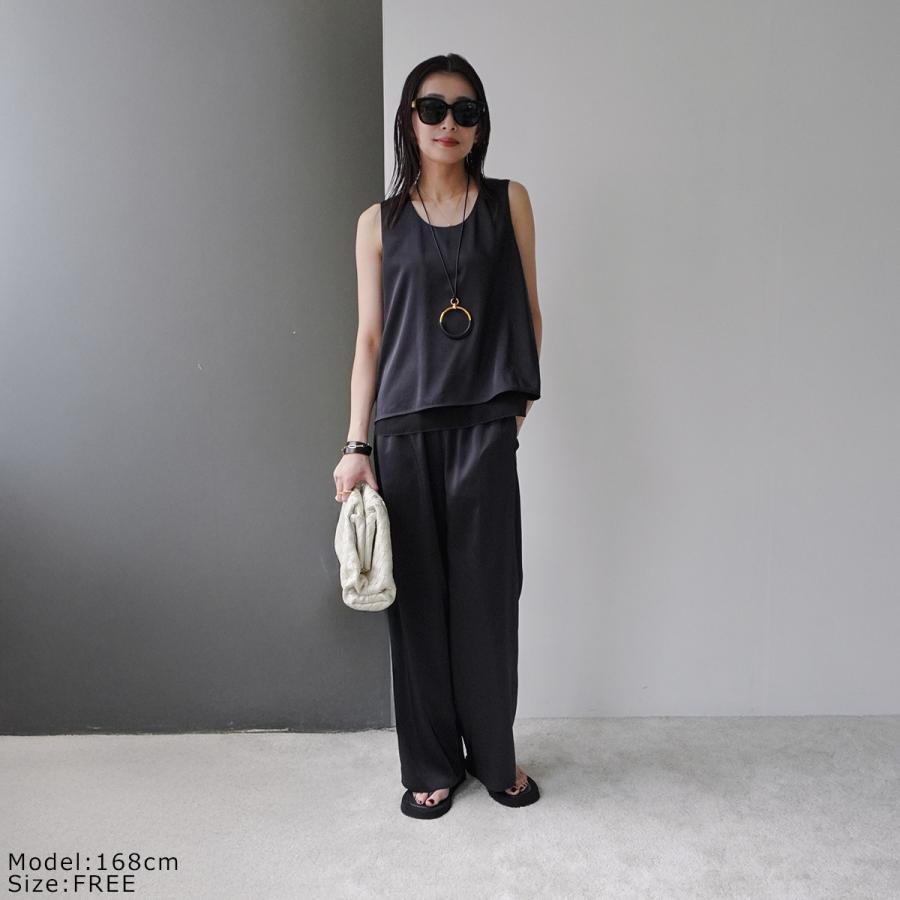 MICA&DEAL（マイカアンドディール） マイカ＆ディール サテンパンツ