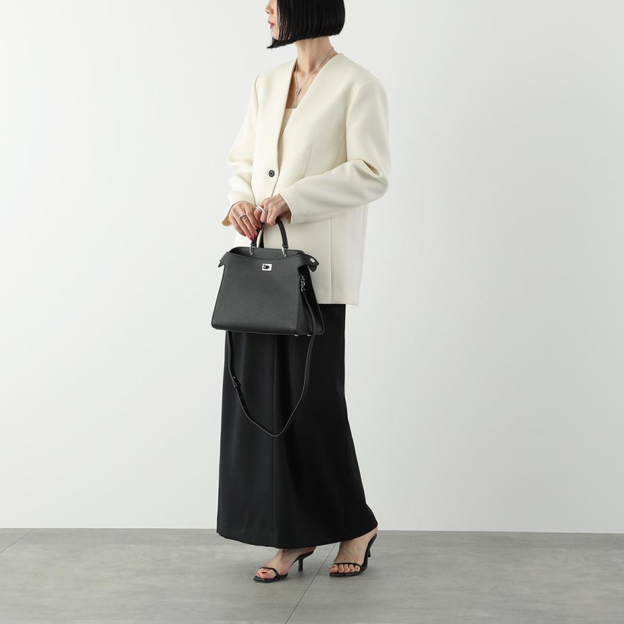 【美品】  Michino Paris / ミチノ パリ | LUTECE PM ルテス レザー 2way ショルダーバッグ | ブラック | レディース ミチノ パリ michino PARIS ハンドバッグ 2WAY LUTECE PM ルテス