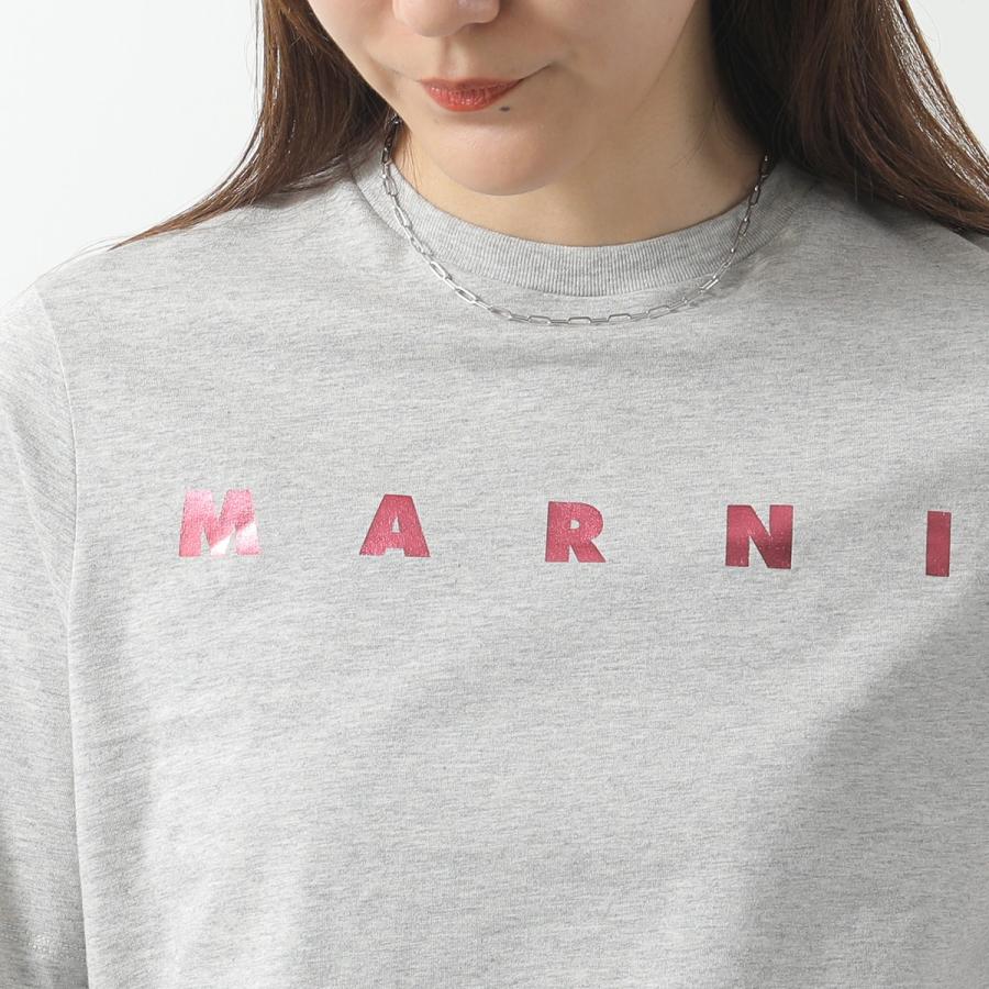 MARNI KIDS マルニ キッズ Tシャツ M01317 M00HZ レディース ガールズ 半袖 カットソー ロゴT クルーネック コットン カラー4色 M01317M00HZ0M803の画像