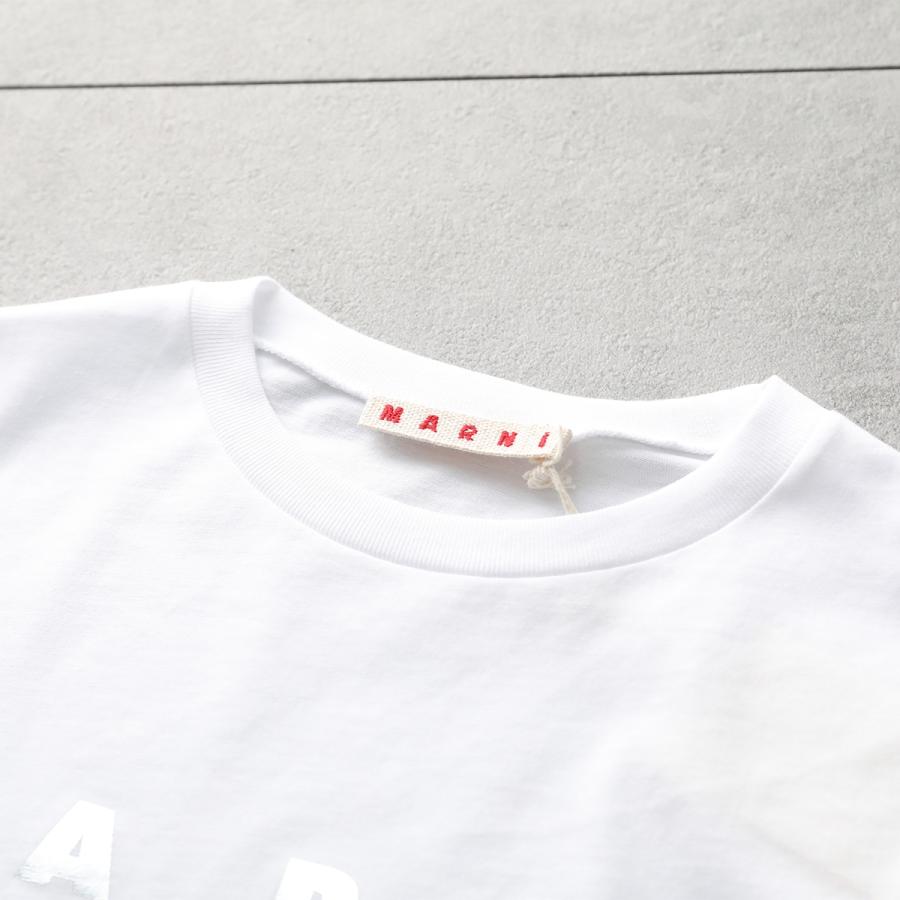 MARNI KIDS マルニ キッズ Tシャツ M01317 M00HZ レディース ガールズ 半袖 カットソー ロゴT クルーネック コットン カラー4色 M01317M00HZ0M803の画像