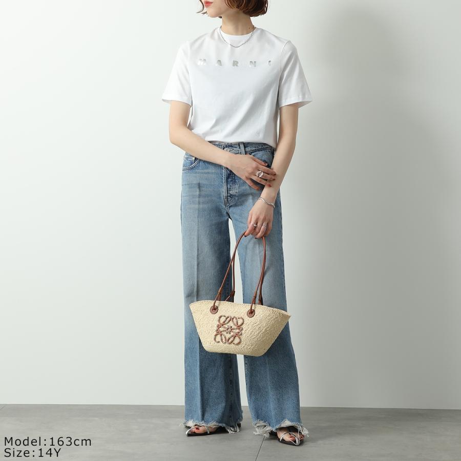 MARNI KIDS マルニ キッズ Tシャツ M01317 M00HZ レディース ガールズ 半袖 カットソー ロゴT クルーネック コットン カラー4色 M01317M00HZ0M803の画像