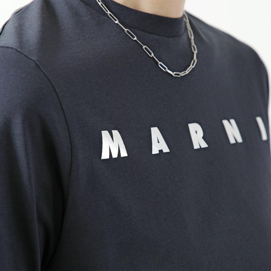 MARNI KIDS マルニ キッズ Tシャツ M01317 M00HZ レディース ガールズ 半袖 カットソー ロゴT クルーネック コットン カラー4色 M01317M00HZ0M803の画像