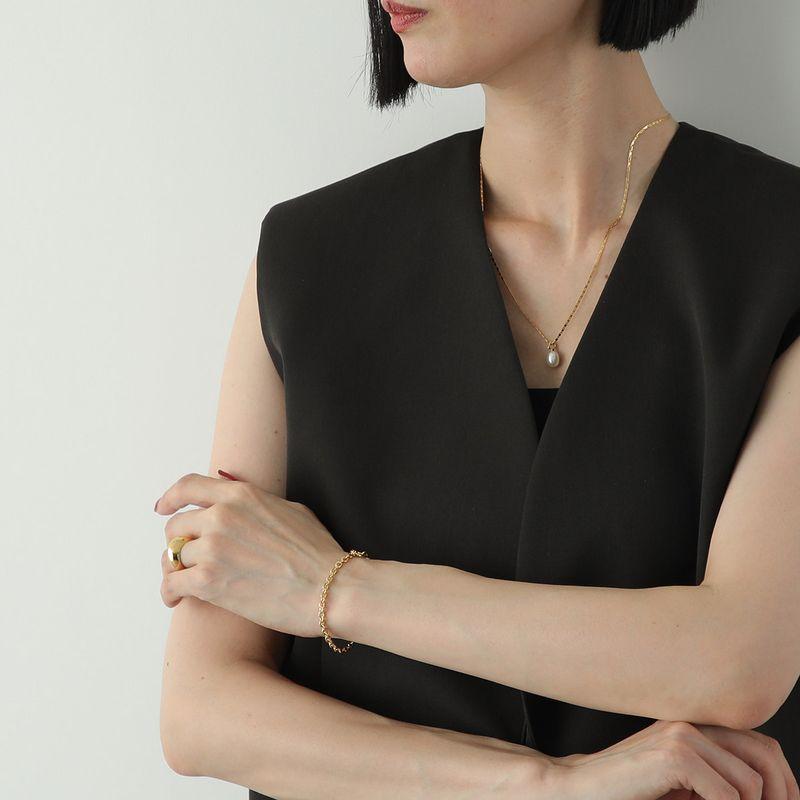 TOM WOOD（トムウッド） ブレスレット Ada Bracelet Slim Gold エイダ