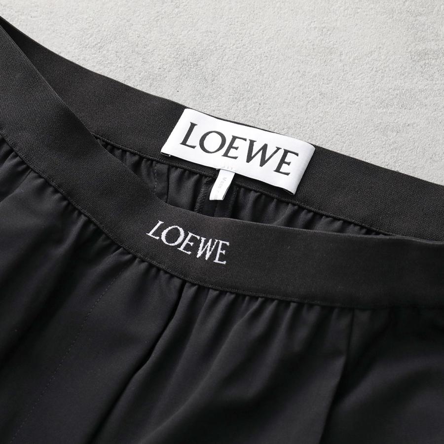 LOEWE ロエベ レザーパンツ センタープレス スラックス 中古・古着通販】LOEWE (ロエベ) センタープレスパンツ H526Y04WBS