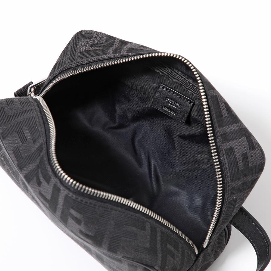 Fendi ブラック ナイロン ポーチ Fendi ブラック ナイロン ポーチ Squared FF Camera Case Organizer