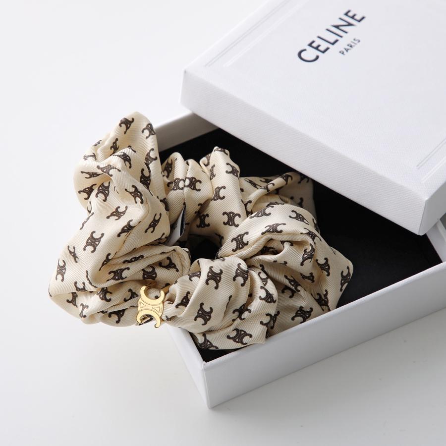 CELINE（セリーヌ） シュシュ Mini Triomphe Scrunchy 461DK2SIB.18LV