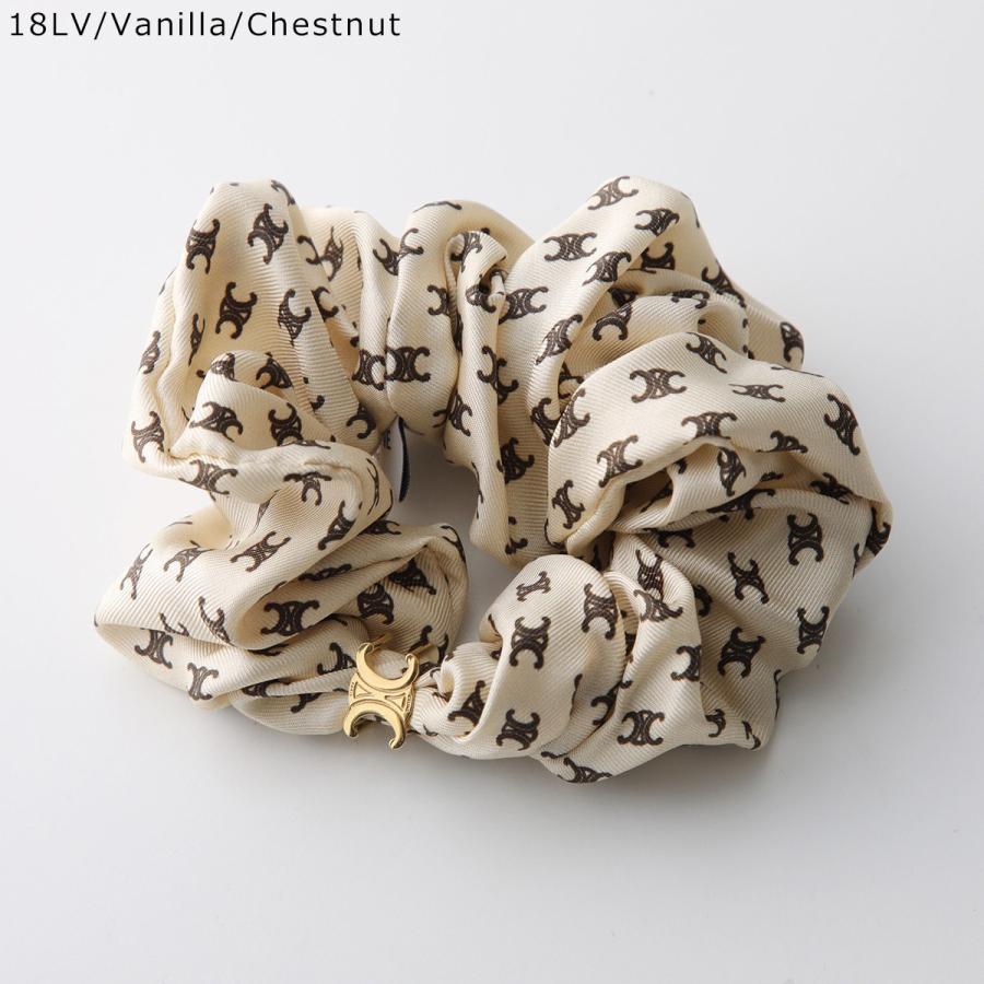 CELINE シュシュ CELINE（セリーヌ） シュシュ Mini Triomphe Scrunchy 461DK2SIB.18LV