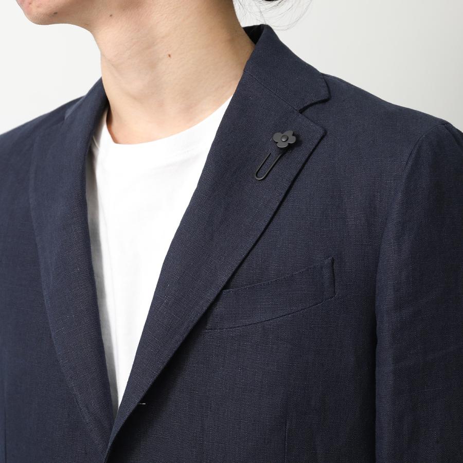 【美品】ラルディーニ　テーラードジャケット　L リネン100 紺　ブートニエール 楽天市場】【最大2万円OFFクーポン対象・1/12-23時59迄】LARDINI