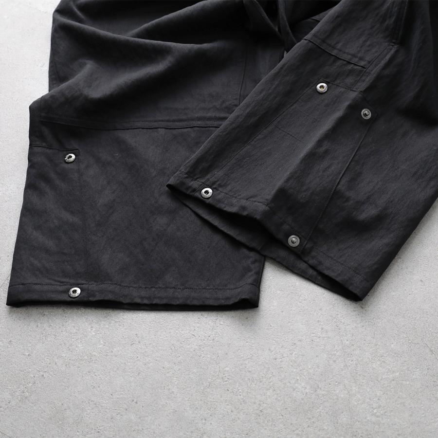 Y-3 ワイスリー ウォッシュ ツイル ベルト付きパンツ 黒 カーゴパンツ M Y-3 ワイスリー ウォッシュ ツイル ベルト付きパンツ 黒 カーゴパンツ