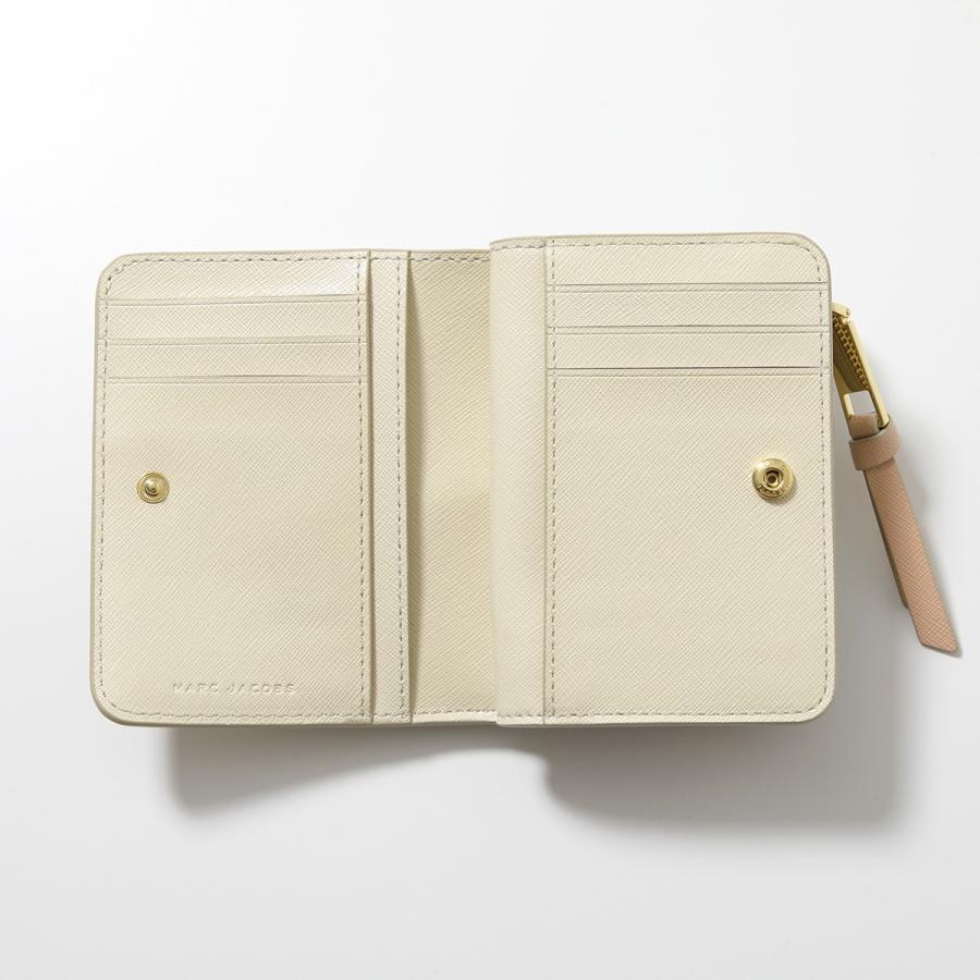 【未使用品】マークジェイコブス スナップショット 二つ折り財布 ベージュ MARC JACOBS（マーク・ジェイコブス） 二つ折り財布 Snapshot スナップ
