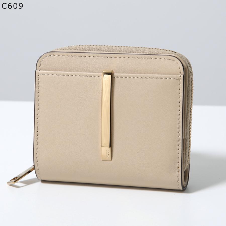 ■極美品■ TODS トッズ レザー 二つ折り 財布 ウォレット 札入れ カード入れ 小銭入れ レディース レッド系 FS9347 TOD'S（トッズ） TODS 二つ折り財布 XAUTLEB5100QNT レディース ミニ
