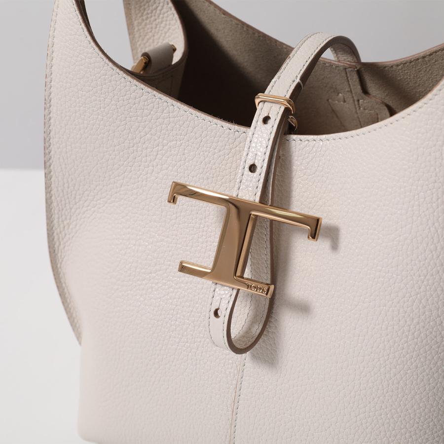 【TOD'S】Tタイムレス ショルダー  ホワイト 女性 ホワイト T タイムレス レザー ショルダー バッグ スモール