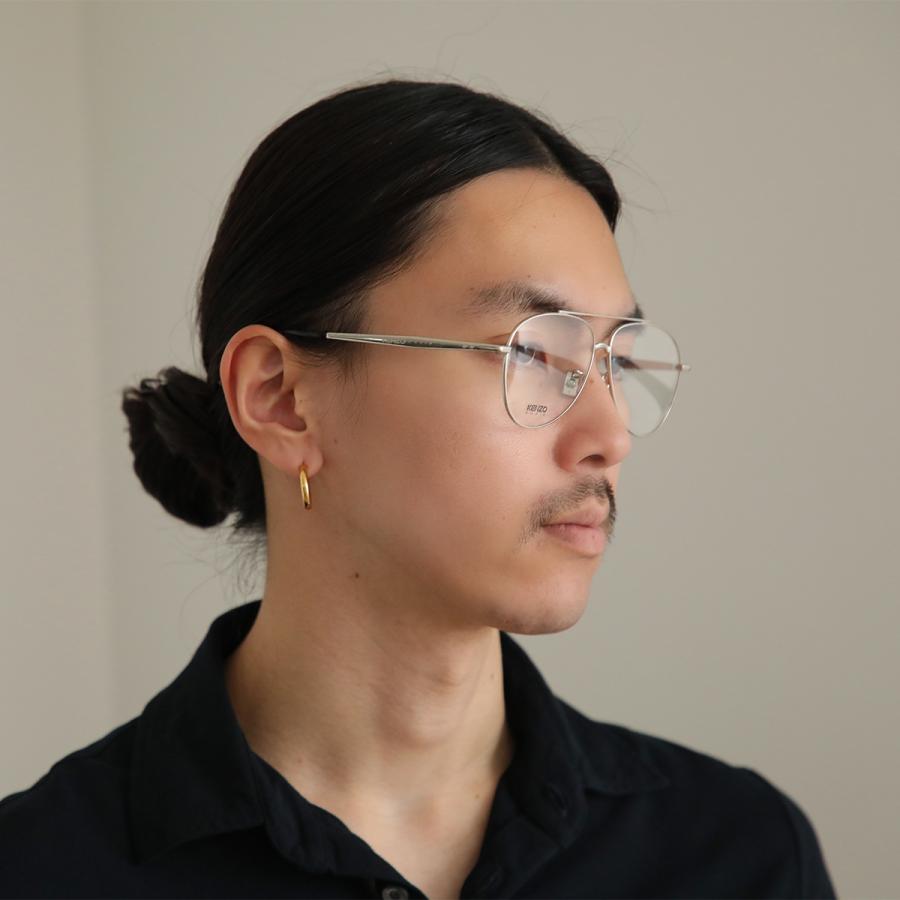 KENZO（ケンゾー） メガネ KZ50190U メンズ ティアドロップ型 メタル