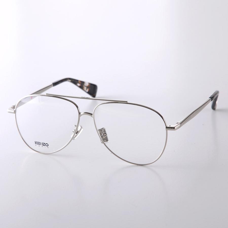 KENZO（ケンゾー） メガネ KZ50190U メンズ ティアドロップ型 メタル