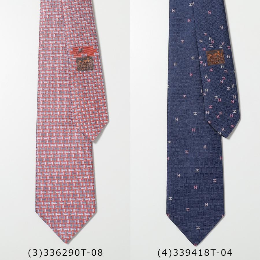 HERMES エルメス ネクタイ TIE メンズ フランス製 シルク H柄