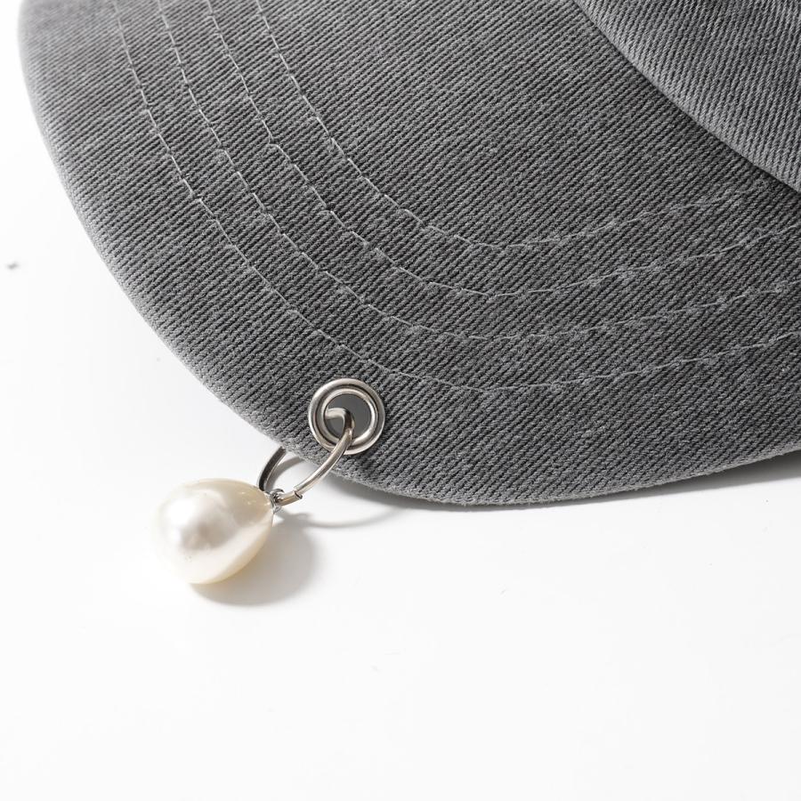 KIMHEKIM キムヘキム ベースボールキャップ UPCYCLED PEARL PIERCED