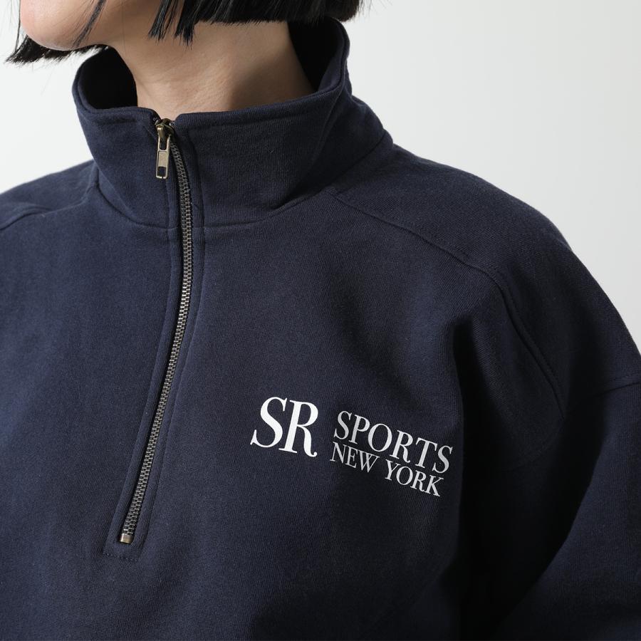 え*ん様 L'Appartement / SPORTY&RICH ハーフジップ SPORTY&RICH スポーティアンドリッチ トレーナー QZAW235 レディース