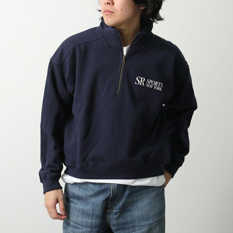 Sporty & Rich スポーティアンドリッチ - ハーフジップトレーナー SPORTY&RICH スポーティアンドリッチ トレーナー QZAW235 メンズ JFK