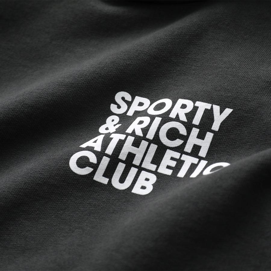 Sporty &amp; Rich スポーティーアンドリッチ パーカー スウェット プルオーバーブラック 黒 M フーディー ロゴ プリント コットン カジュアル バッグプリント グラフィックデザイン ベーシック ポケット【レディース】【中古】【K3591】 楽天市場】SPORTY＆RICH スポーティアンドリッチ パーカー HOAW232