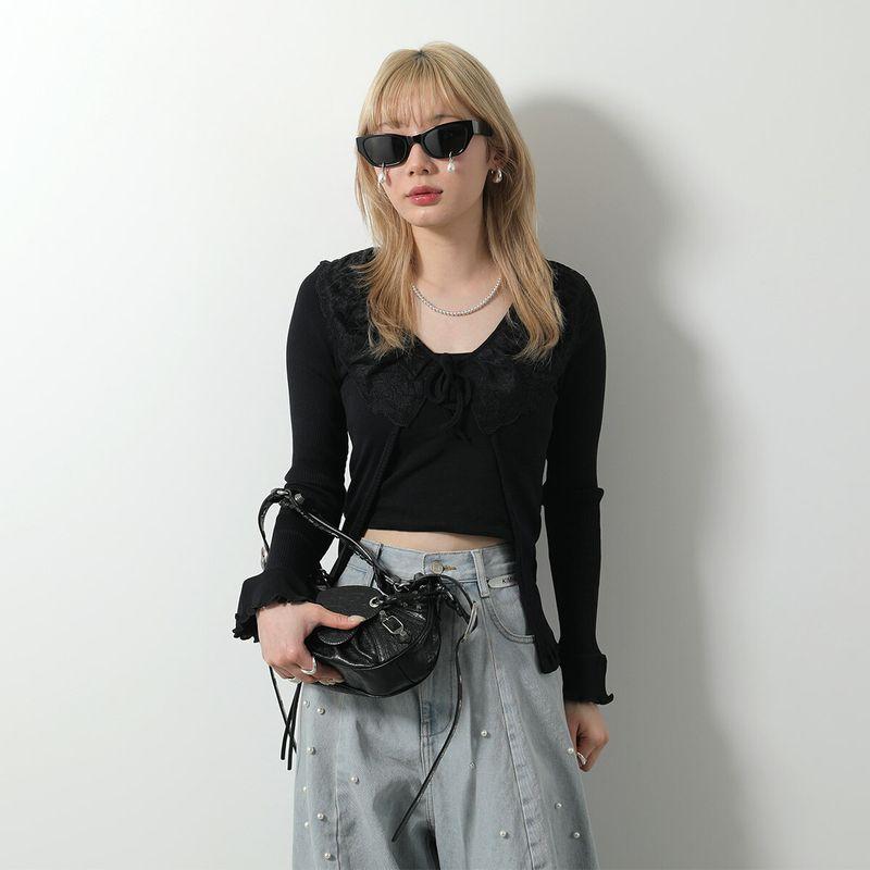 KIMHEKIM キムヘキム サングラス Pearl Tears Cat-Eye Sunglasses KHK