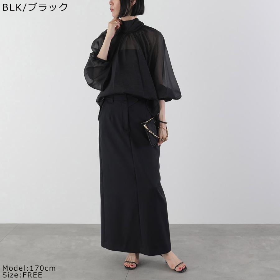 anana（アナナ） ブラウス a51-030 レディース シアー リボン 長袖 