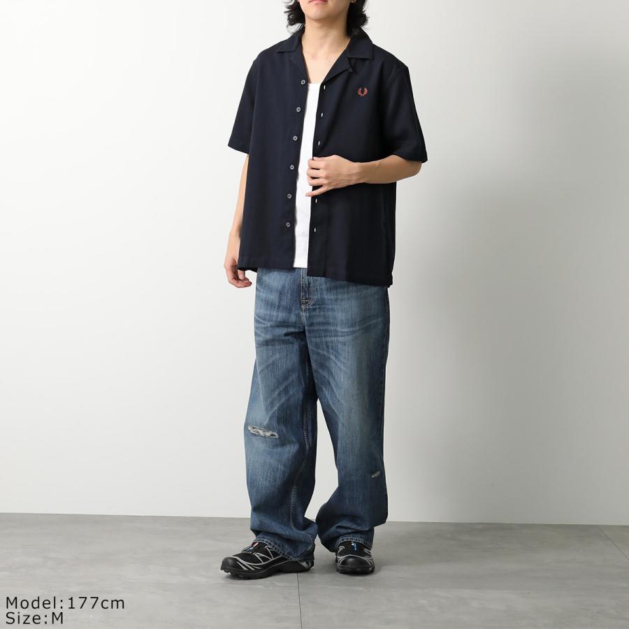FRED PERRY（フレッドペリー） シャツ PIQUE TEXTURE REVERE COLLAR 