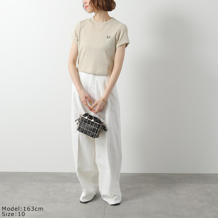 FRED PERRY（フレッドペリー） Tシャツ CROPPED RIBBED T-SHIRT G9168