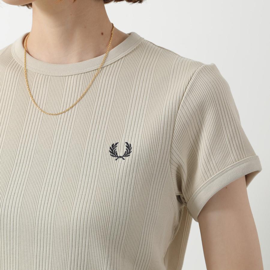 FRED PERRY（フレッドペリー） Tシャツ CROPPED RIBBED T-SHIRT G9168