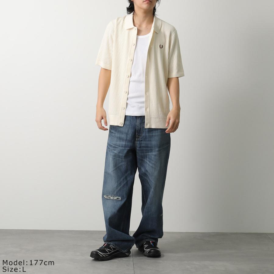 FRED PERRY（フレッドペリー） シャツ TEXTURED BTN THRU KNIT SHIRT 