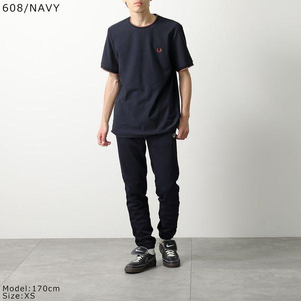 FRED PERRY ジャージパンツ ネイビー S サイドロゴ ジョガーパンツ FRED PERRY（フレッドペリー） ジャージ テープド トラックパンツ FRED