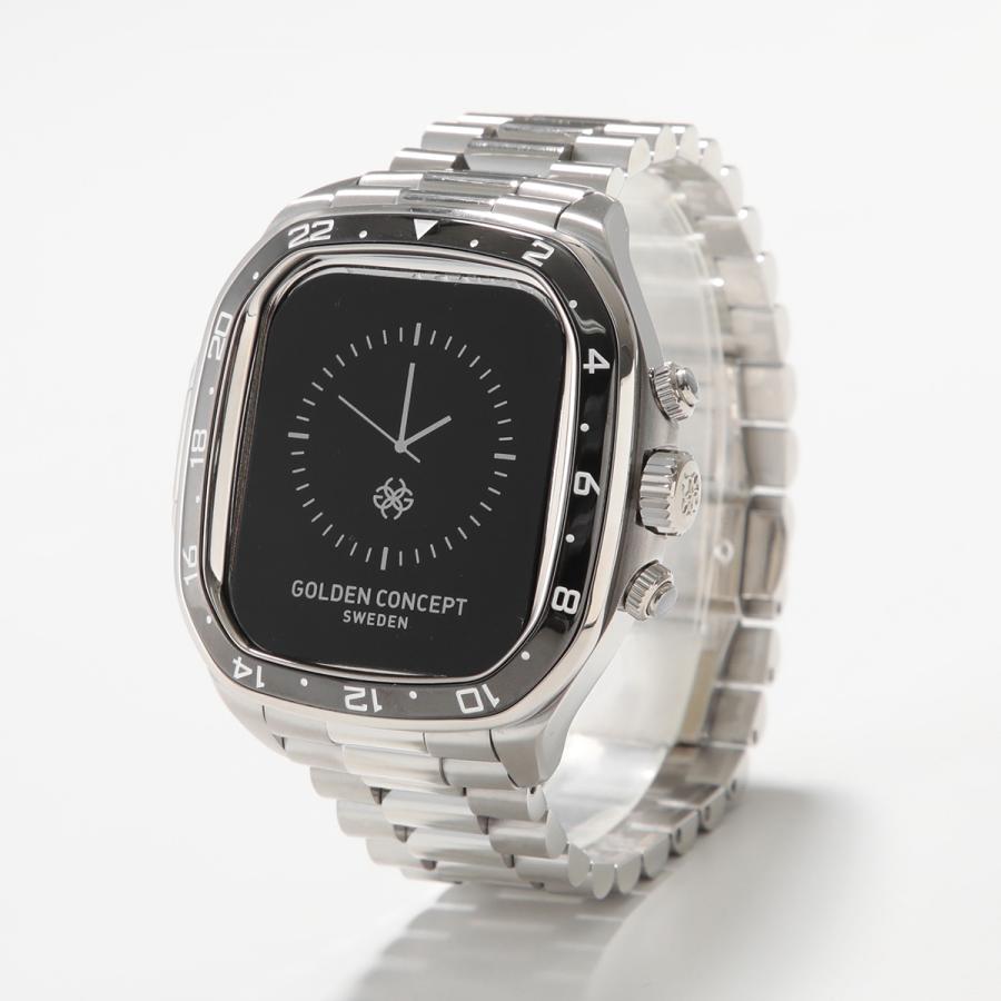 【正規品未使用】ゴールデンコンセプト　シルバー/ブラック GOLDEN CONCEPT ゴールデンコンセプト Apple Watch Case アップル