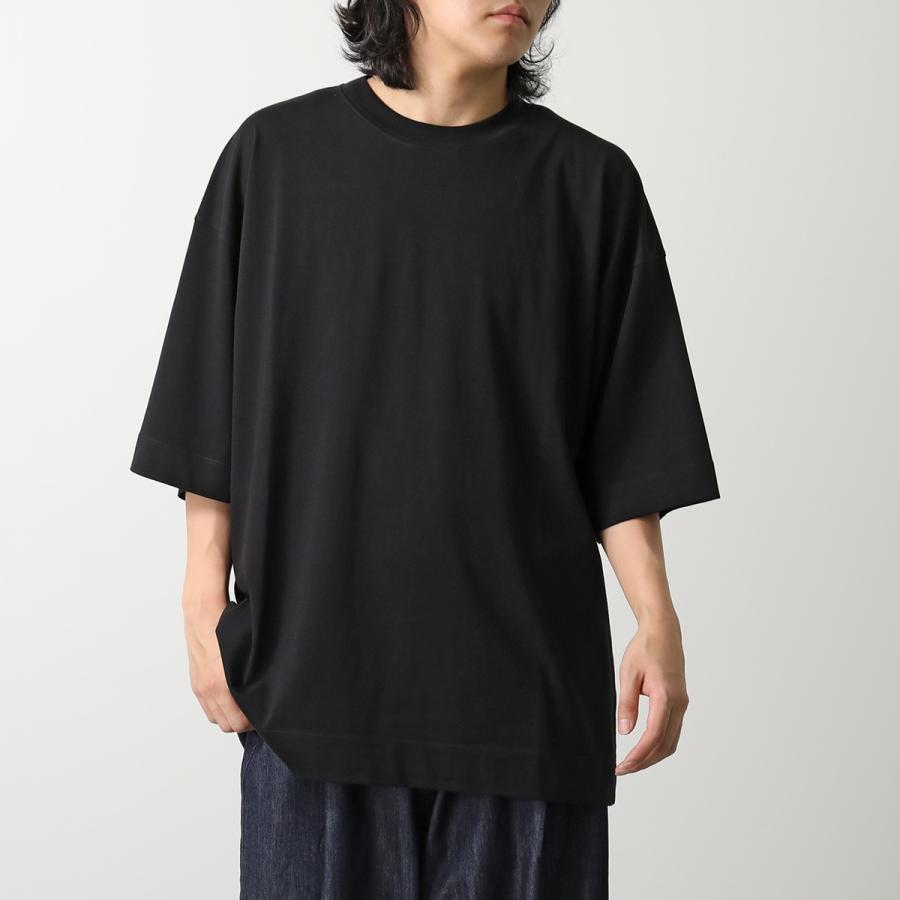 DRIES VAN NOTEN スパンコール Tシャツ DRIES VAN NOTEN Size L Grey Orange Marble Drips Cotton Crew Neck T