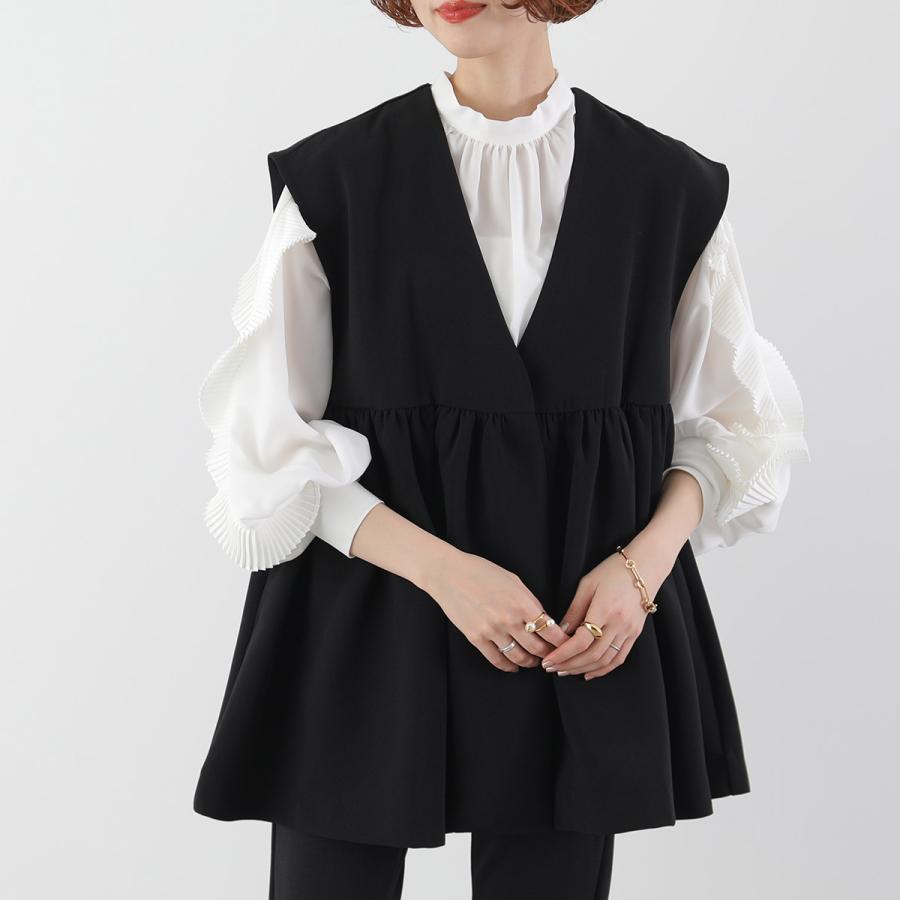 anana（アナナ） ベスト a69-000 レディース Vネック ギャザー