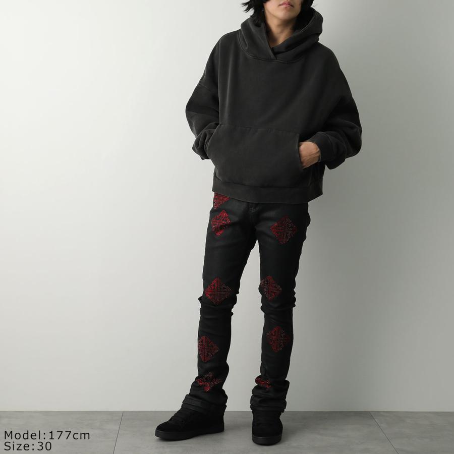 GUAPI グアピ ジーンズ Obsidian Black Icon Embellished Denim GUAPI グアピ ジーンズ Obsidian Black Icon Embellished Denim
