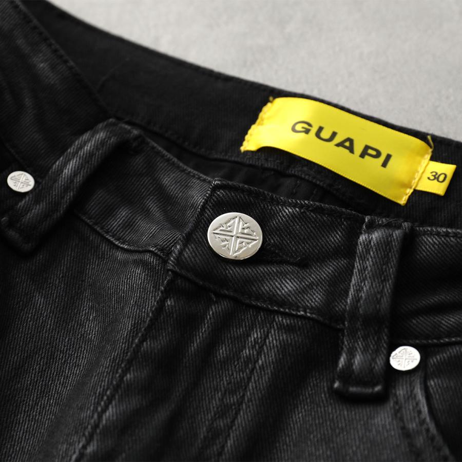 GUAPI グアピ ジーンズ Obsidian Black Icon Embellished Denim GUAPI グアピ ジーンズ Obsidian Black Icon Embellished Denim