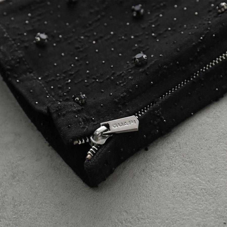 【lil】GUAPI スリムフィット ブラックデニム GUAPI スリムフィット ブラックデニム lil様専用】GUAPI スリム
