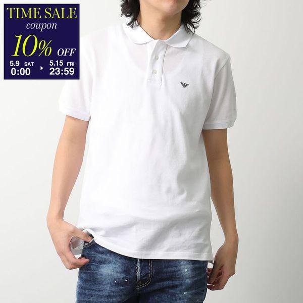 【新品】エンポリオアルマーニ　メンズ・襟ロゴポロシャツ　L(50相当) EMPORIO ARMANI ポロシャツ 「エンポリオ アルマーニ」ポロシャツ