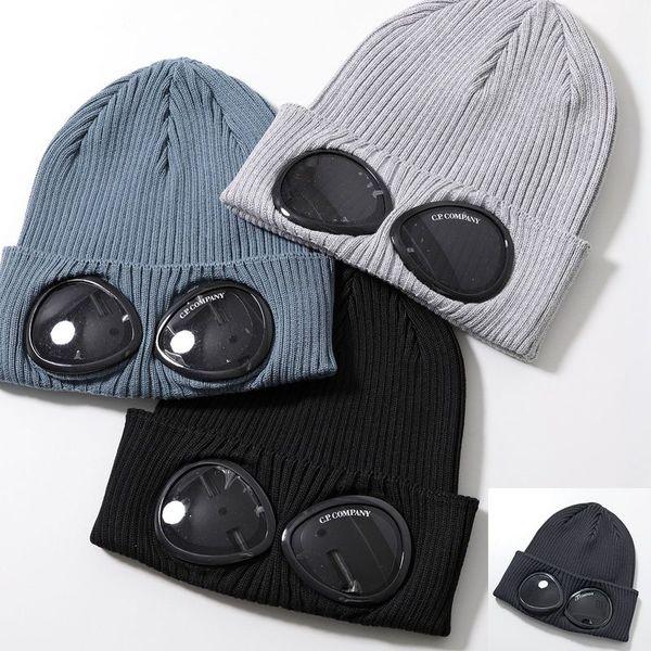 C.P. COMPANY（シーピーカンパニー） ニット帽 Cotton Goggle Beanie