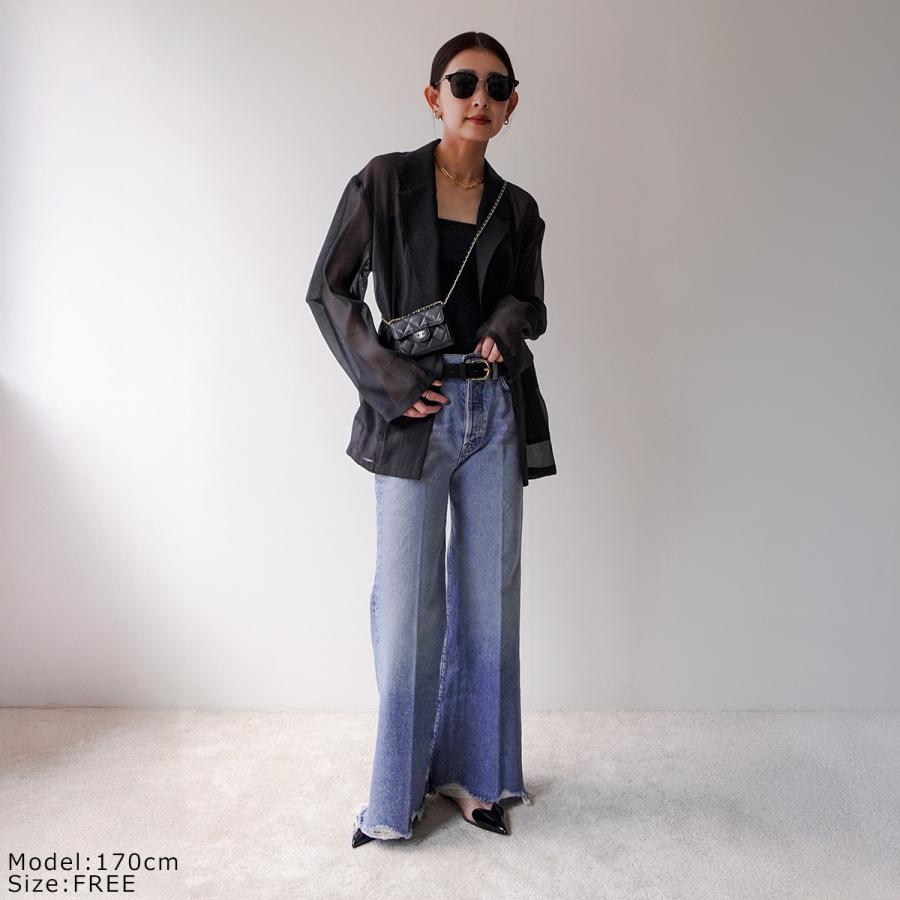 エイミーロウEimee Lawツイードドッキングデニムジャケット Mサイズ38