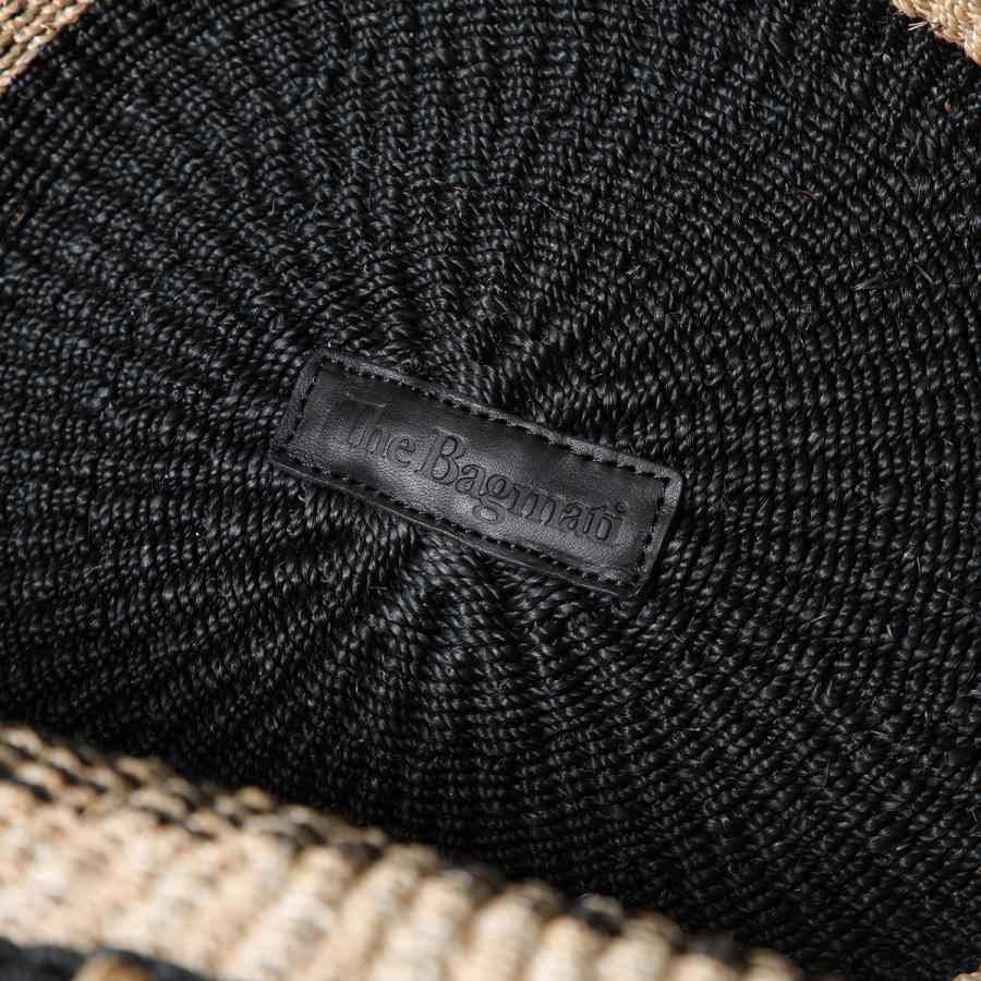 BAGMATI バグマティ かごバッグ BBK25-SS16 レディース バケット トートバッグ ストライプ マルチ柄 鞄 NATURAL-BLACK_9