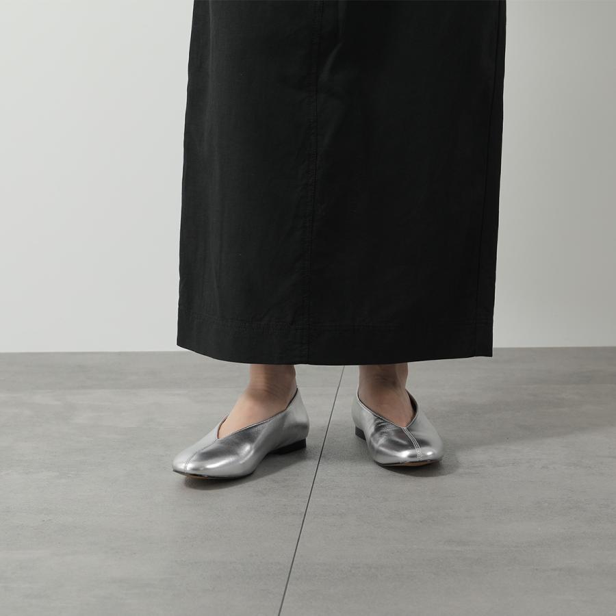 REMME レメ Vカットフラットシューズ シルバー新品未使用36 REMME レメ Vカットフラットシューズ シルバー新品未使用36