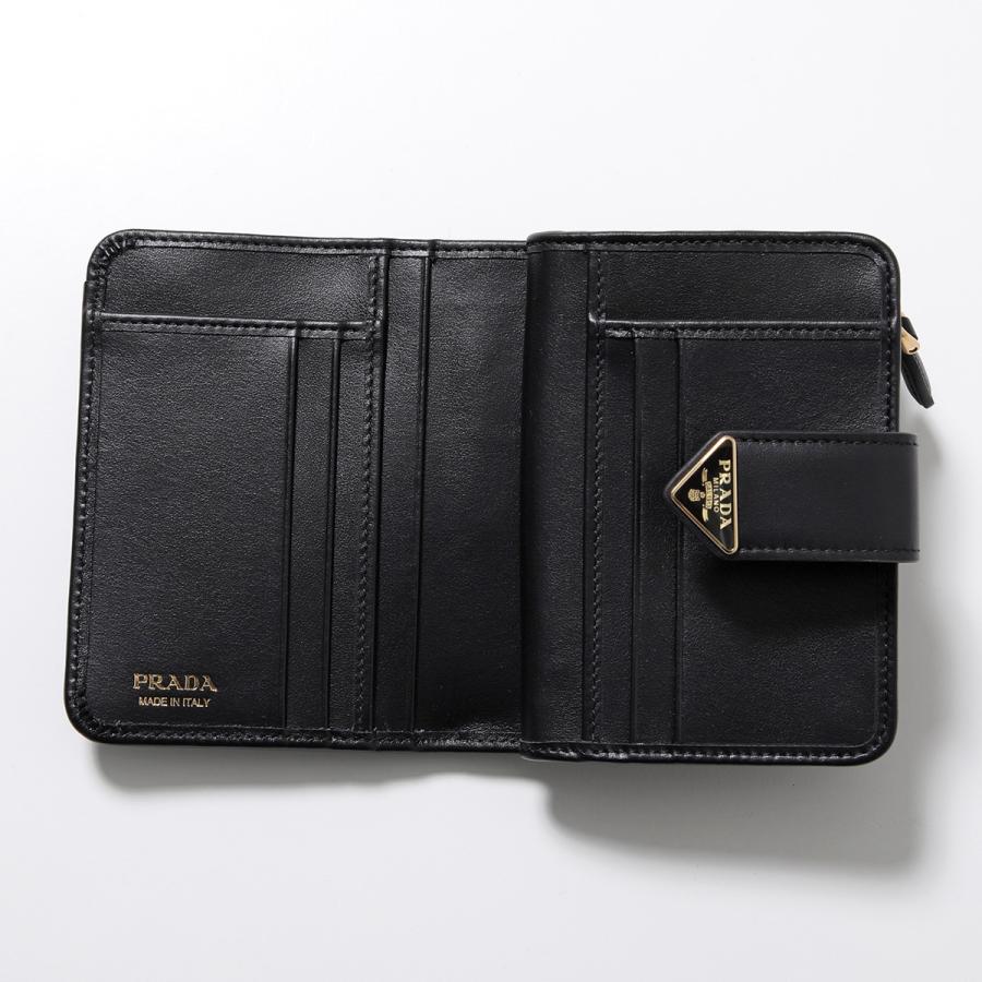 PRADA プラダ 二つ折り財布 1ML018 2CNP レディース レザー ミニ PRADA プラダ 二つ折り財布 1ML018 2CNP レディース レザー ミニ